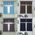 Solid Color Window Curtain Living Room Kitchen Light Blocking Drapes Home Decor. 