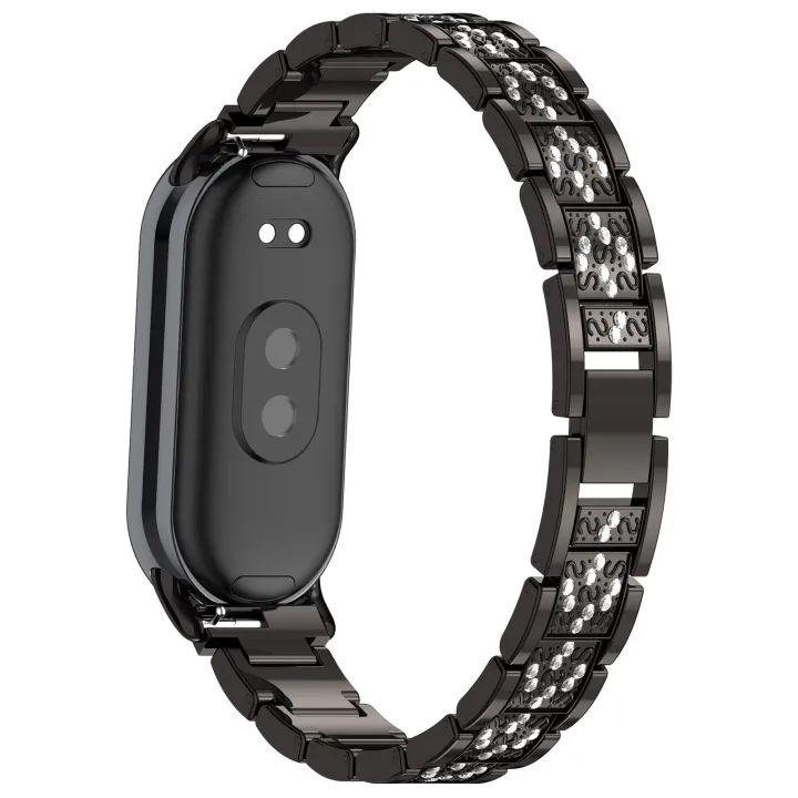 (COD%20Available)%20For%20Xiaomi%20Band%209%20/%209%20NFC%20Diamond%20Three%20Beads%20Stainless%20Steel%20Metal%20Watch%20Band%20-%20Image%202