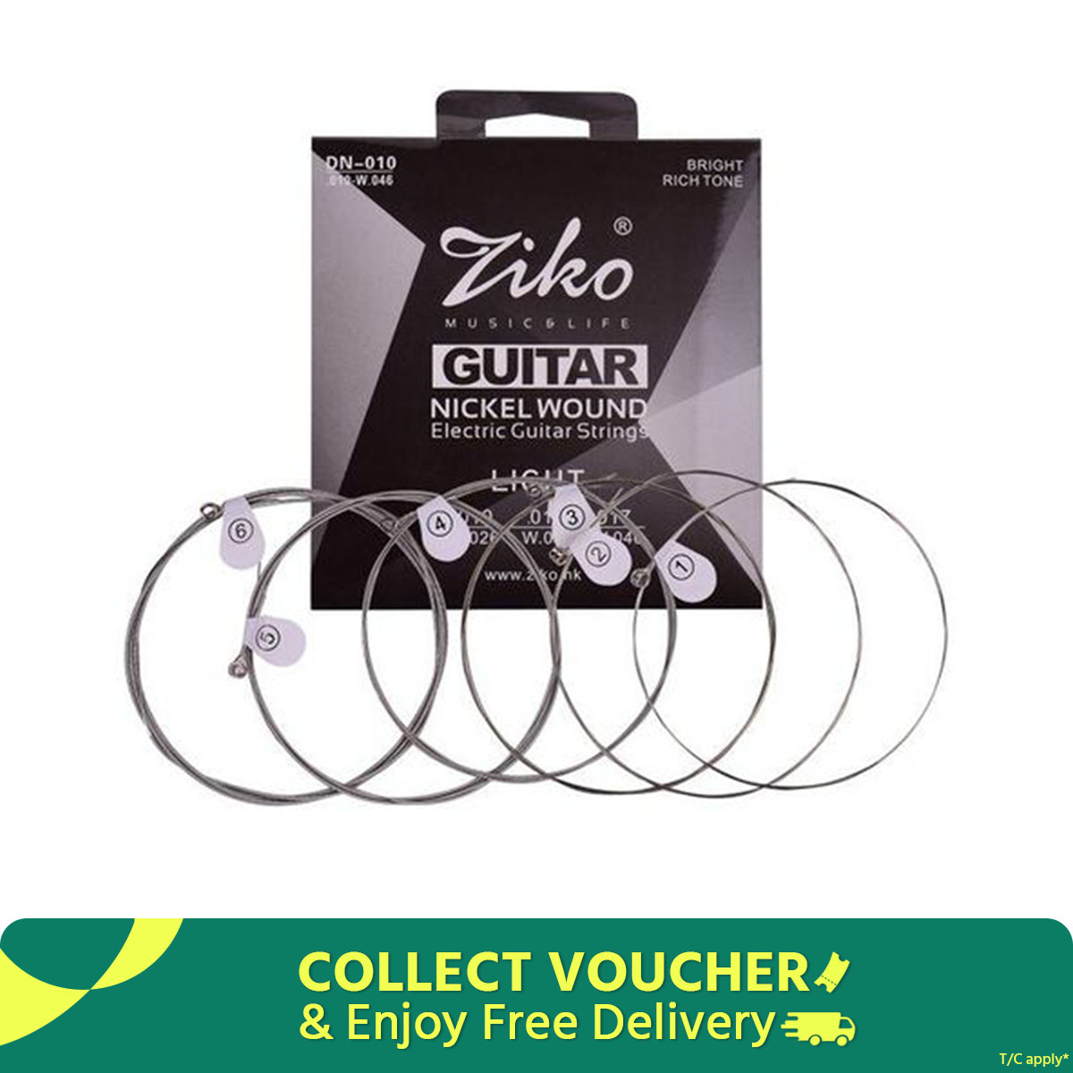 ZIKO DN-010 Light Guitar Strings For Electric Guitar