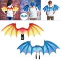 Dragon Wing Kids Costume Accessory for Stage Performance Decor Party Favors Red. 