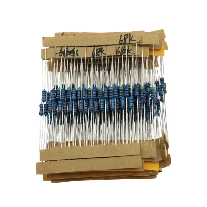 300PCS%201/4W%201%25%20Carbon%20Film%20Resistors%20Kit%2010%20to%201M%20Ohm%2030%20Values%20Metal%20Resistors%20with%20Individually%20Labeled%20-%20Image%202