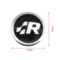 4pcs 56mm R SR Logo Car Steering Wheel Badge Center Hub Sticker For VW Volkswagen Golf Jetta Hub Cap Emblem Car styling. 