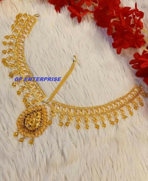 Gold%20plated%20Fashionable%20Necklace%20With%20Tayra/tikli%20for%20women%20-%20Jewellery%20For%20Women%20-%20Image%203