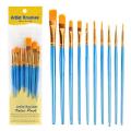 Artist Paint Brush Set | Professional 10pcs Painting Brushes for Art Supplies & Stationery. 