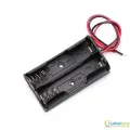 AA 2 Tank Rechargeable Battery Holder 14500 Two Slot Plastic Storage Box Case With Leads Cable Wire Electrical Circuitry & Parts. 