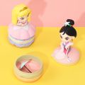 Anime Disney Princess Storage Jewelry Box Cartoon Figure Aurora Belle Mulan Jasmine Cinderella Model Doll Room Ornament Kid Gift.