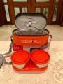 Milton Executive Lunch Box 2 Steel & 1 Microwave Safe Plastic Box. 