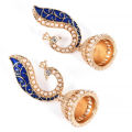 Stud Earrings Exquisite Peock Faux Pearls Dangle Earrings.