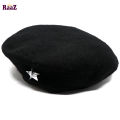 Black Che Guevara Military Metal Star Beret Cap (Free Size).