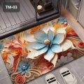 3D Absorbing Floor Mat (Paposh) Water Absorbent Non-Slip Door & Bathroom Mat. 