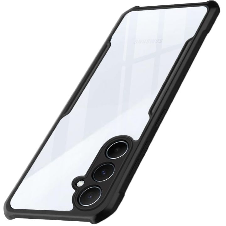 Samsung%20Galaxy%20A35%20Protective%20Black%20Border%20Crystal%20Clear%20Xundd%20Mobile%20Back%20Case%20Cover%20-%20Image%202