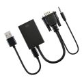 HDMI To VGA Male Output 1080P HD Audio TV AV HDTV Video Cable Converter Adapter. 