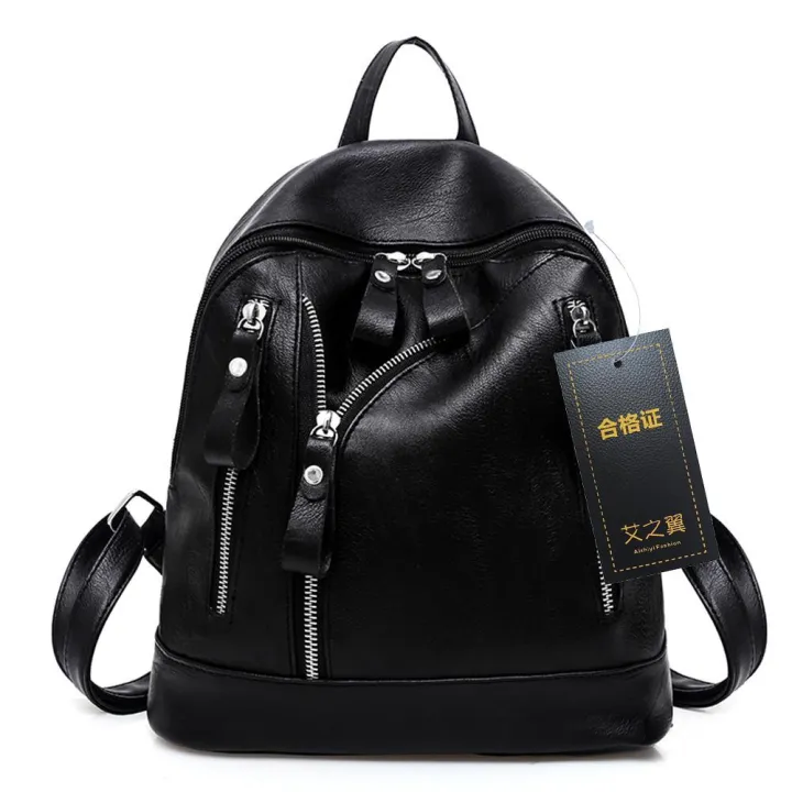 Women%20Backpack%20Fashion%20Casual%20PU%20Leather%20Ladies%20Teenager%20Girl%20School%20Bag%20Leather%20for%20Travelling%20Fash%20-%20Image%203