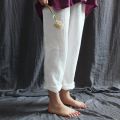 Spring Women Solid Linen Pencil Pants Soft Comfortable Cotton Trousers With Pockets 11.11. 