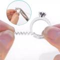 Titner Spiral Ring Resizing Tool Adjustable Transparent Ring Size Fixer for Comfort and Style. 