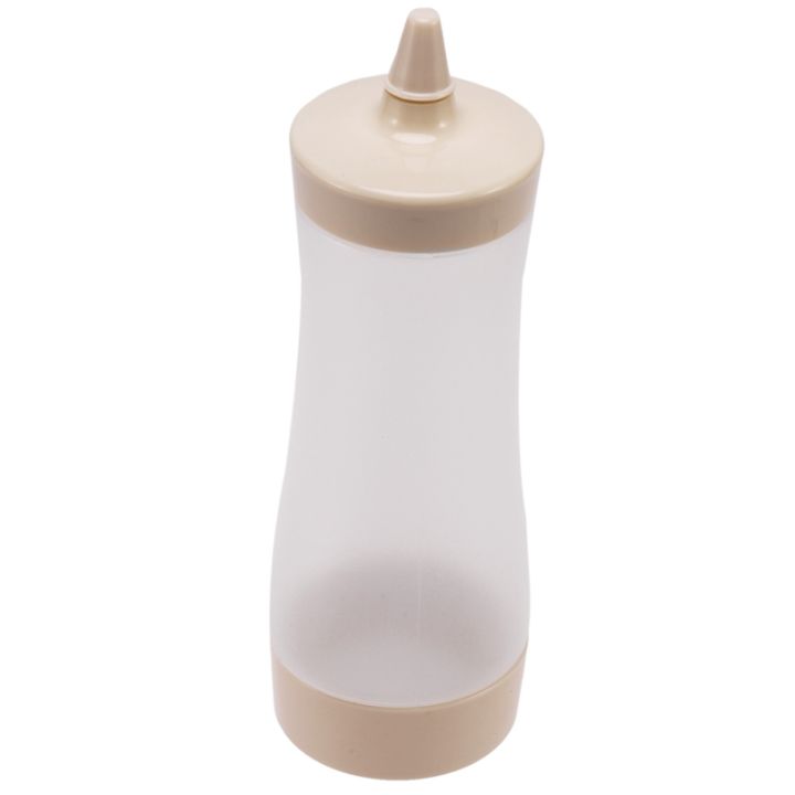 2X%20Squeeze%20Bottle%20Kitchen%20Accessories%20Gravy%20Boat%20Plastic%20Sauce%20Vinegar%20Oil%20Ketchup%20Gravy%20Dispenser%20Beige%20+%20Transparent%20-%20Image%203