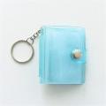 1,2 Inch Small Photo Album Mini Photo 16 Pockets Photo Holds Card Holder, keychain photo album. 