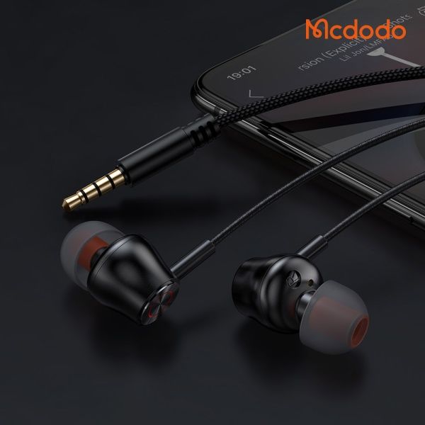 Mcdodo HP-350 Stereo Earphone 3.5mm Aux Audio Jack Wired Headphone