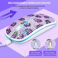 Rechargeable Wireless Bluetooth Mouse Ancient Gu Cci Color Scheme Diamond MOUSE Diamond Studded Transparent Mouse. 