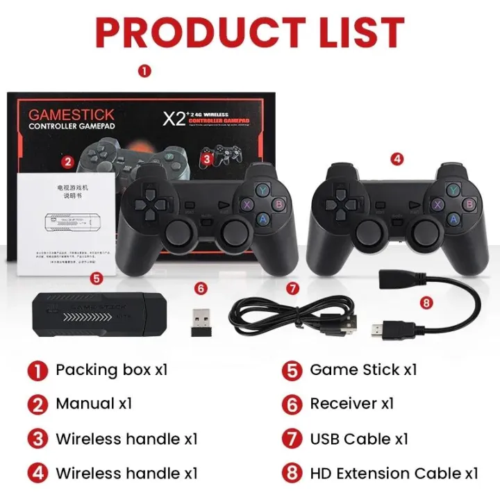X2%20Plus%20128G%2040000%20Game%20GD10%20Pro%204K%20Game%20Stick%203D%20HD%20Retro%20Video%20Game%20Console%20Wireless%20Controller%20TV%2050%20Emulator%20For%20PS1/N64/DC%20-%20Image%204