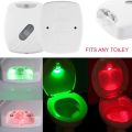 【Cathery Baby Store】LED Toilet Night Light PIR Sensor Activated For Toilet Bowl Bathroom Red&Green Sensor Light Nightlight. 