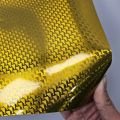 High Glossy Gold Aircraft Pattern Plated Carbon Fiber Sticker Car Tuning Stickers Adhesive Vinyl for Car Body Films Wrap Decal.