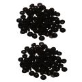 200 Pcs Black Sponge Eaud Headphone Cap Ear Pads Cover Replacement.