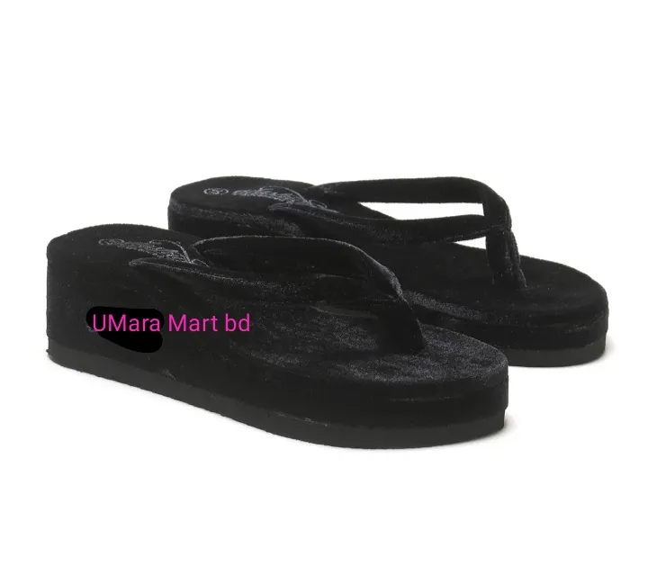 Smart%20Ladies%20Eva%20Sandal%20Flip%20Flop%202%20Inch%20Hill,%20Girls%20Velvet%20Lifestyle%20Heels.%20Black%20Shining%20Attractive%20Formal%20Sandals.%20-%20Shoe%20For%20Women%20-%20Image%206