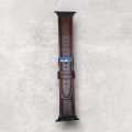 Leather Watchband Soft Material Watch Band Wrist Strap 42mm/44mm/45mm/49mm With Silver Stainless Steel Buckle. 