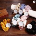 OIDEA Women Elastic Band Wristwatch: Scrunchies Band Stretch Watches Quartz Analog Easy Reader Watches for Women Ladies. 