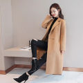 Winter Overcoat Solid Color Lapel Korean Style Autumn Coat. 