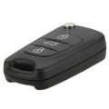 2X Replacement 3 Button Keyless Entry Remote Control Folding Flip Car Key Fob Shell Compatible with I20 I30. 