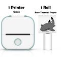 T02 Mini Printer Portable Printer Thermal Printing Sticker Wir-el-ess Inkless Poc-ket Printer Self-adhesive Label Printer.