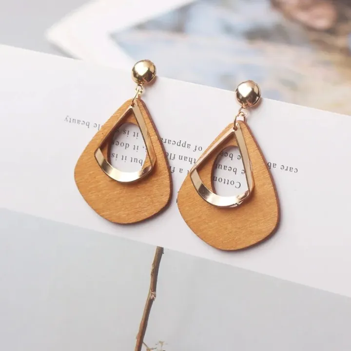 Orange%20Color%20Women%20Dangle%20Earrings%20Korean%20New%20Drop%20Earrings%20for%20Girls%20Hollow%20Geometric%20Daisy%20Summer%20Vacation%20Ear%20Jewelry%20-%20Image%204