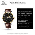 LouisWill Men Watch Business Fashion Watch Waterproof Watch Wristwatches Classic Roman Numeral Dial Calendar Luminous Pointer Wrist Watches for Men. 