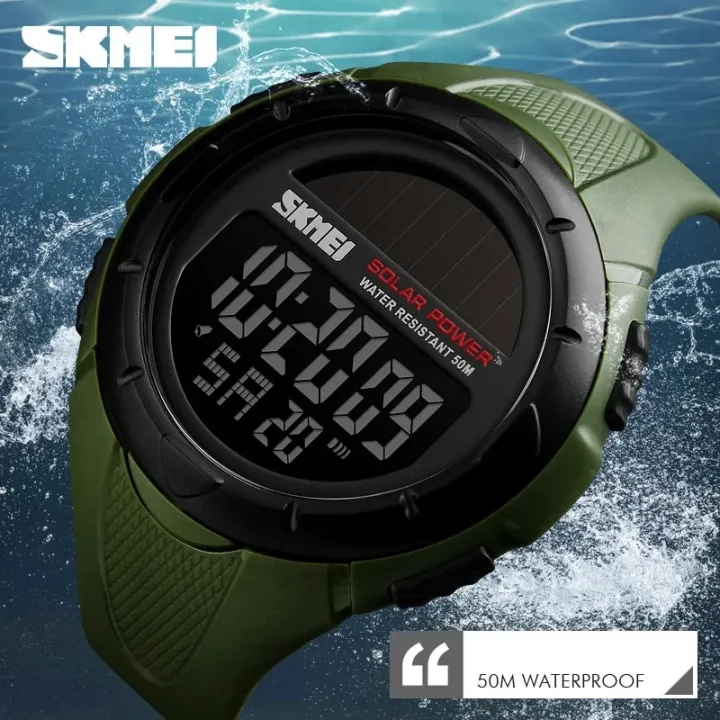 SKMEI%201405%20Sport%20Solar%20Energy%20Watch%20for%20Men%20Digital%205Bar%20Waterproof%20Back%20Light%20Electronic%20Mens%20Watches%20Clock%201025%20Montre%20Homme%20-%20Image%206