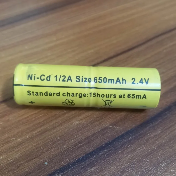 2.4V%201/2A%20650mAh%20Battery%20BOTH%20SIDE%20STAPLING%202.4V%20650mAh%20Rechargeable%20Battery%201/2A%20Battery%202.4V%20Rechargeable%20Battery%202.4V%20Battery%20For%20Trimmer%20Battery%20Electric%20Clippers%20-%20Image%202