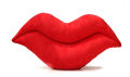 Stuffed Toys New Beautiful Red Lips Pillow Office Pillow Children's Doll Home Decorations. 