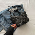 Unique Niche Design Bag 2024 New Women's Bag Popular Versatile Crossbody Bag Fashion Hand-Held Butterfly Bag. 