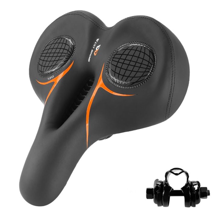 WEST%20BIKING%20Hollow%20Breathable%20Bicycle%20Saddle%20,Red%20-%20Image%202