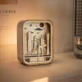 Creative Gift Home Decoration Desktop Decoration Travel Commemorative Gift Bedroom Bedside Atmosphere Small Night Lamp Wood Carving Lamp. 