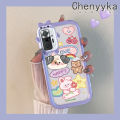 Chenyyka For Xiaomi Redmi Note 10 Pro Max Case Cartoon Happy Rabbit Lovely Little Monster Camera Lens Soft Clear Shockproof Phone Cases Transparent Casing Silicone Protective Cover.