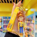 Disney Toy Story Keychains Anime Buzz Lightyear Woody Lotso Keyring Collection Doll Bag Car Accessory Christmas Birthday Gifts.