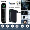Baseus Wireless Bluetooth 5.0 Car Adapter AUX Audio Music Receiver 3.5mm Jack for Phone Speaker. 