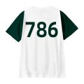 Squid Game Squid Game 3D T-shirt Korean drama 218 number sportswear loose Kids Boys men's and women's short-sleeved T-shirt. 