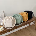Fashion Drawstring Shoulder Bag Portable Casual Lightweight Corduroy Handbag Bucket Bag for Daily Use Streetwear Women's Accessories Fashionable Outings Essentials Carrier. 