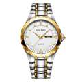 SENO Men's Ultra Thin Business Fashion Non Mechanical Dual Calendar Metal Band Quartz Watch. 