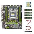 X79 Motherboard+E5 2640 V2 CPU+4X4GB DDR3 1600Mhz REG ECC RAM Memory+SATA Cable+Switch Cable+Thermal Grease M.2 NVME. 
