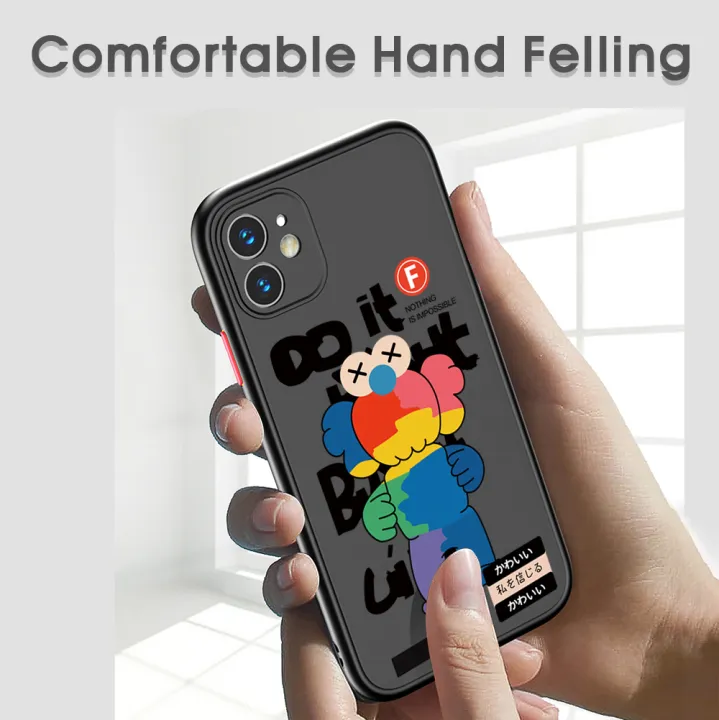 UCUC%20for%20OPPO%20F7%20F7%20Pro%20Back%20Cover%20Colorful%20Bear%20Frosted%20Transparent%20Hard%20Phone%20Case%20Thin%20Shockproof%20Full%20Cover%20Camera%20Protect%20Case%20-%20Image%204