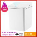 USB Rechargeable Waste Bins Rubbish Automatic Touchless Smart Intelligent Induction Motion Sensor Home Kitchen Bath Trash Cans.
